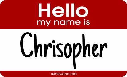 Hello my name is Chrisopher png download