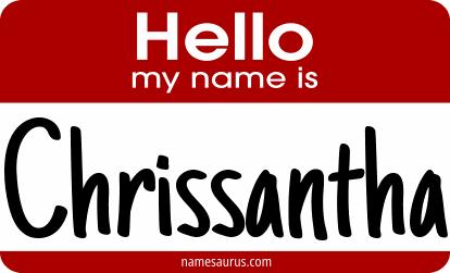 Hello my name is Chrissantha png download