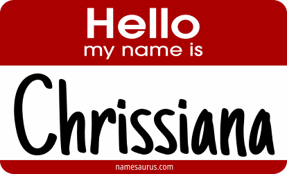 Hello my name is Chrissiana png download