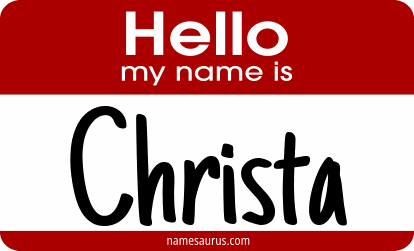 Hello my name is Christa png download
