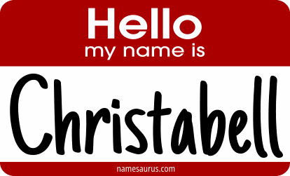 Hello my name is Christabell png download