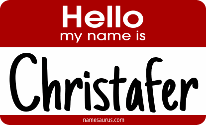 Hello my name is Christafer png download