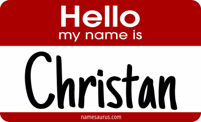 Hello my name is Christan png download
