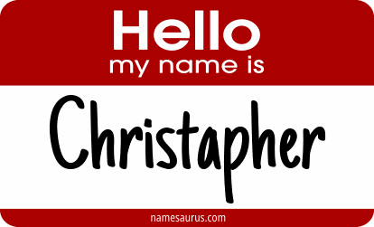 Hello my name is Christapher png download