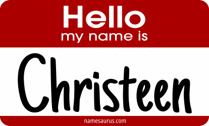 Hello my name is Christeen png download