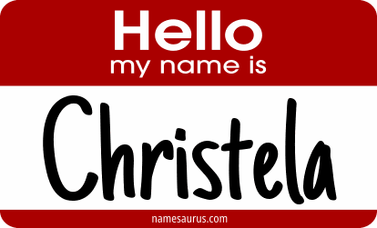 Hello my name is Christela png download