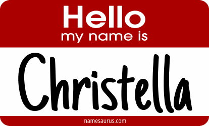 Hello my name is Christella png download