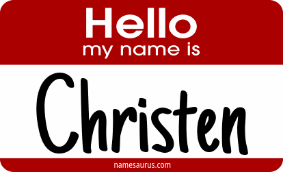 Hello my name is Christen png download