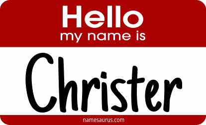 Hello my name is Christer png download