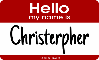 Hello my name is Christerpher png download