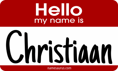 Hello my name is Christiaan png download