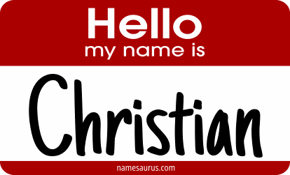 Hello my name is Christian png download