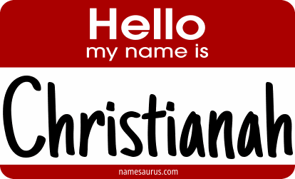 Hello my name is Christianah png download