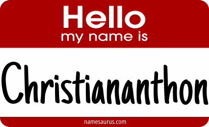 Hello my name is Christiananthon png download