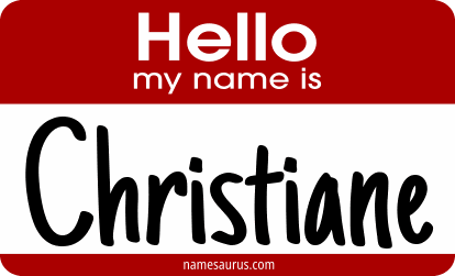 Hello my name is Christiane png download