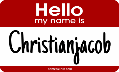 Hello my name is Christianjacob png download