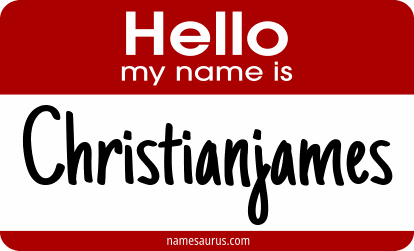 Hello my name is Christianjames png download