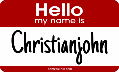 Hello my name is Christianjohn png download