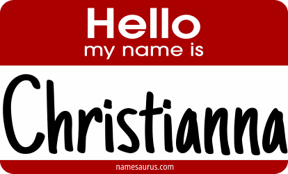 Hello my name is Christianna png download