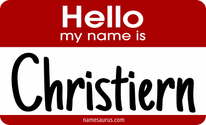 Hello my name is Christiern png download
