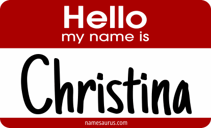 Hello my name is Christina png download