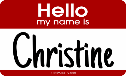 Hello my name is Christine png download