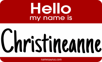 Hello my name is Christineanne png download
