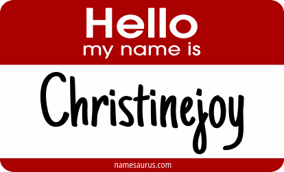 Hello my name is Christinejoy png download