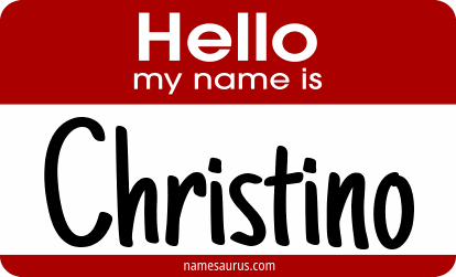 Hello my name is Christino png download