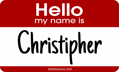 Hello my name is Christipher png download