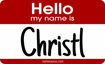 Hello my name is Christl png download