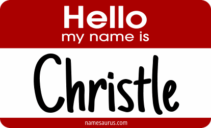 Hello my name is Christle png download