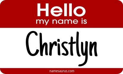 Hello my name is Christlyn png download