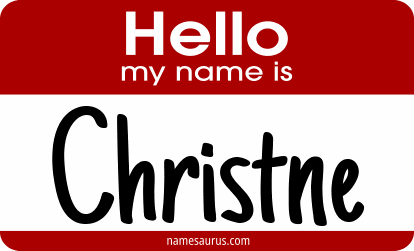 Hello my name is Christne png download