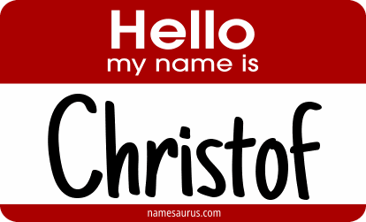 Hello my name is Christof png download