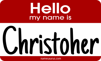 Hello my name is Christoher png download