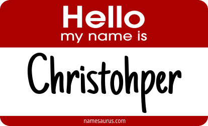 Hello my name is Christohper png download