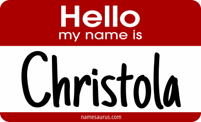 Hello my name is Christola png download