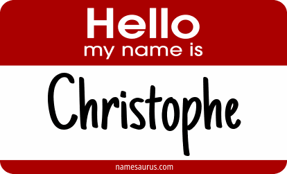 Hello my name is Christophe png download