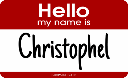 Hello my name is Christophel png download