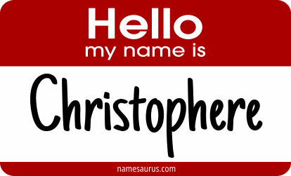 Hello my name is Christophere png download