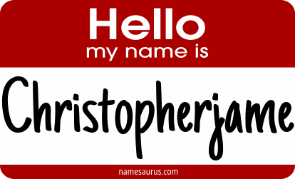 Hello my name is Christopherjame png download