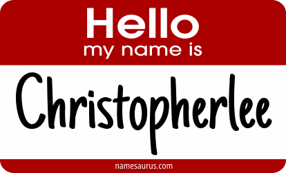 Hello my name is Christopherlee png download