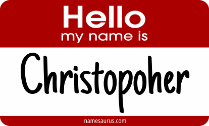 Hello my name is Christopoher png download