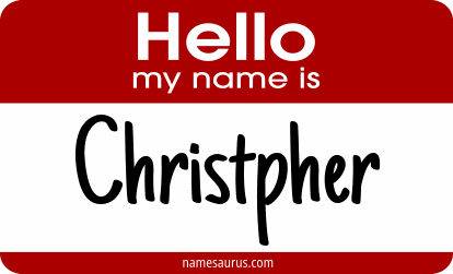 Hello my name is Christpher png download