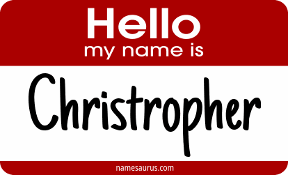 Hello my name is Christropher png download