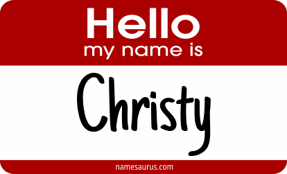 Hello my name is Christy png download
