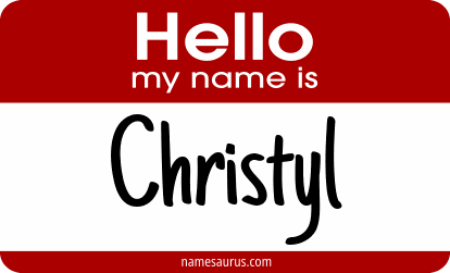 Hello my name is Christyl png download