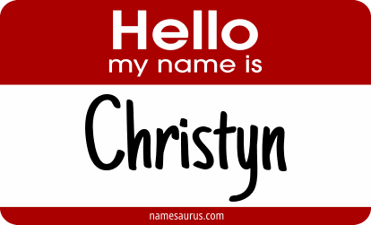 Hello my name is Christyn png download