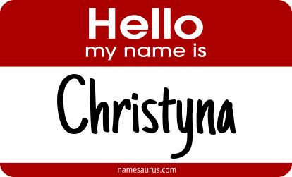 Hello my name is Christyna png download